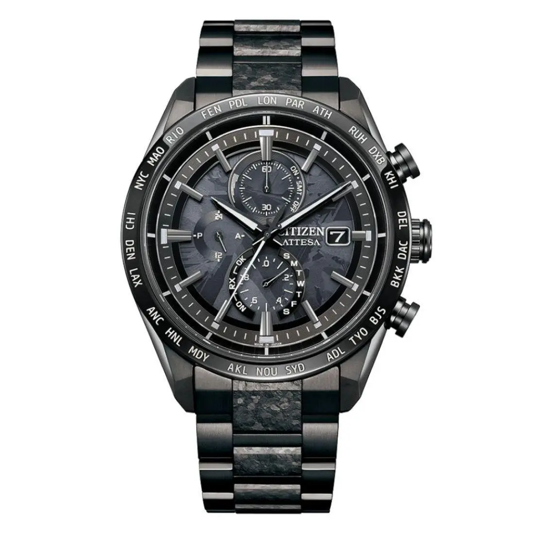 Attesa Hakuto-r Limited Edition Men`s Black Dial Quartz Watch AT8287-62E by Citizen