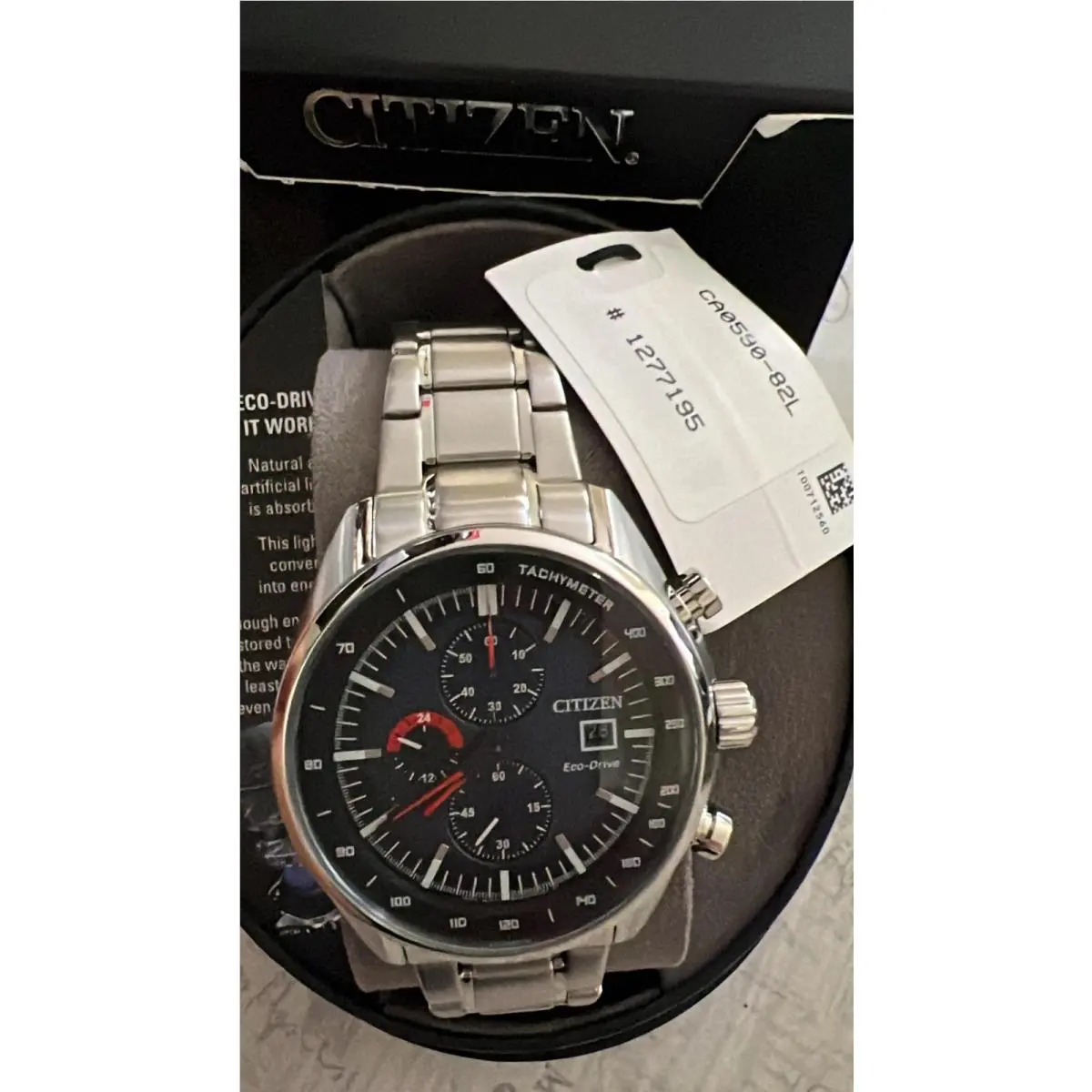 Citizen Men`s Eco Drive Promaster CA0590-82L Watch Silver-tone Blue