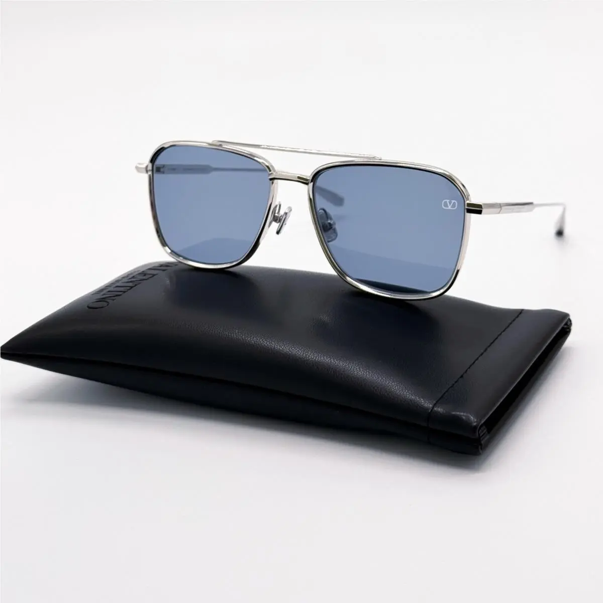 Sunglasses VLS-168B Limited Edition Silver/blue Unisex Eyewear by Valentino