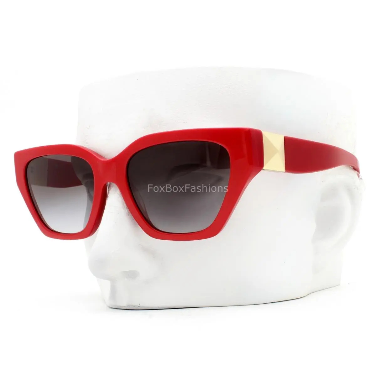 Sunglasses Polished Red Gray Gradient Lens VA 4110 5110/8G with Case by Valentino