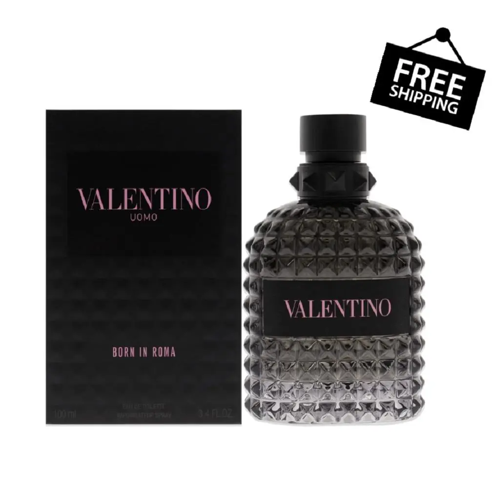 Uomo Born In Roma  100ml 3.4 fl oz Edt Cologne Spray by Valentino