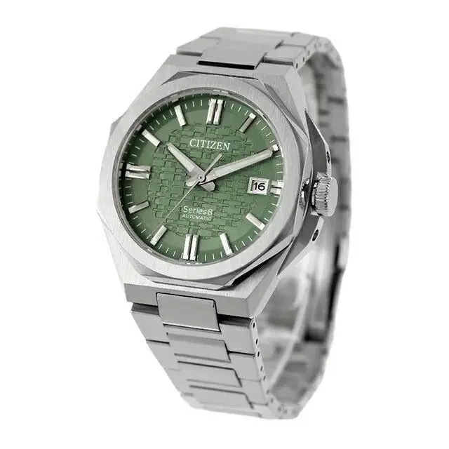 Series 8 NB6080-51W Mechanical Automatic Watch Green Dial Silver Analog by Citizen