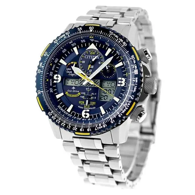 Promaster Sky Blue Angels JY8078-52L Eco-drive Solar Atomic Men Watch by Citizen