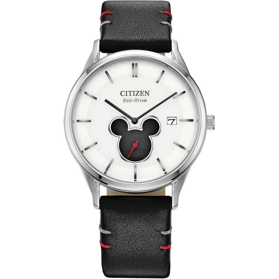 Disney Mickey Mouse Unisex White Dial Leather Ecodrive Watch bv1130-03w by Citizen