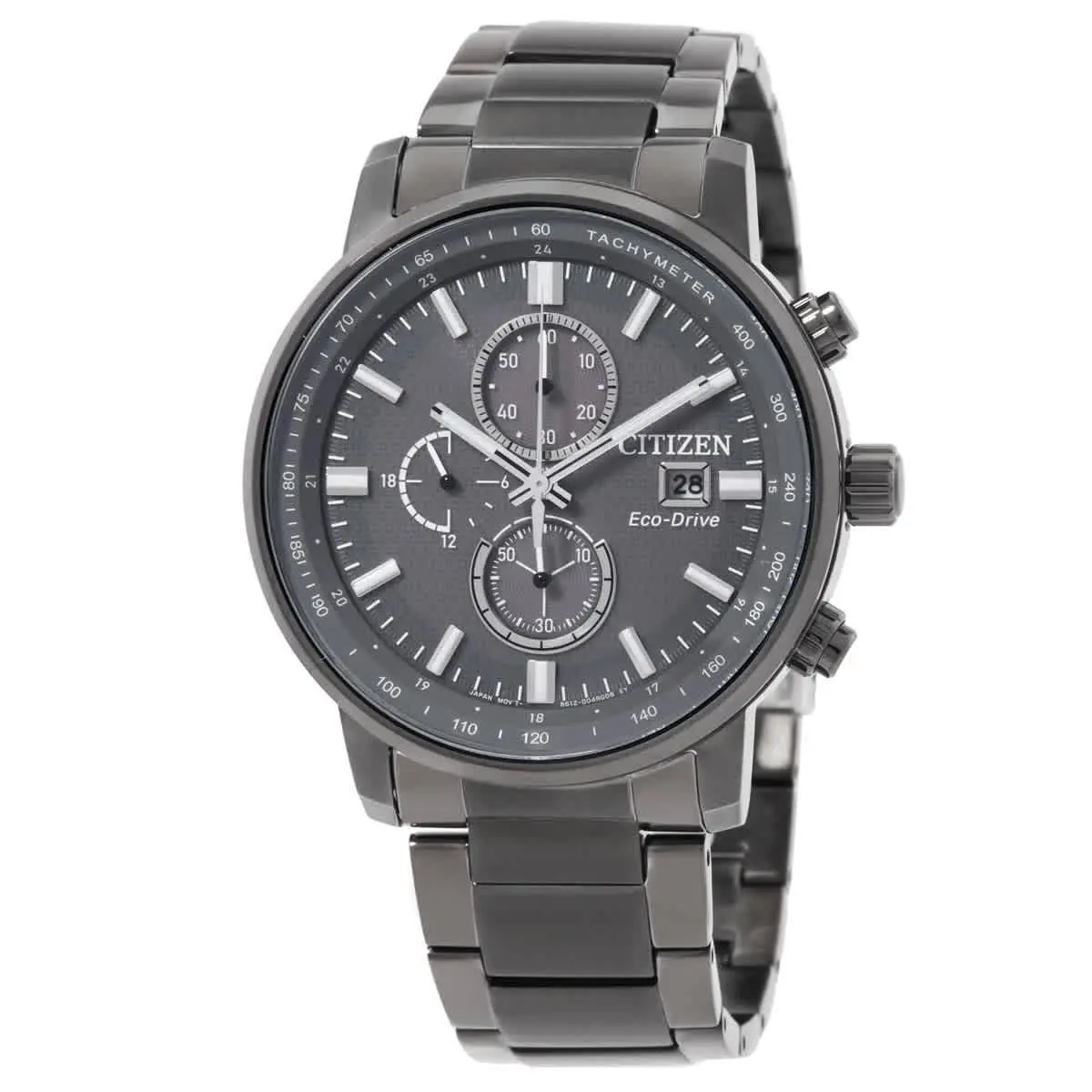 Eco-drive Chronograph Grey Dial Men`s Watch CA0847-88H by Citizen