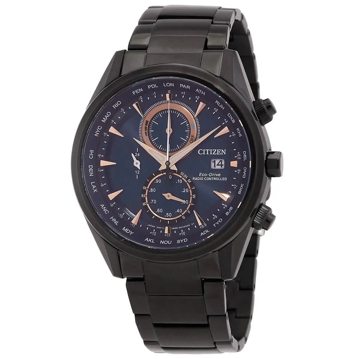 AT8265-57L Radio-controlled Blue Sunray Dial 43 mm Men`s Watch by Citizen
