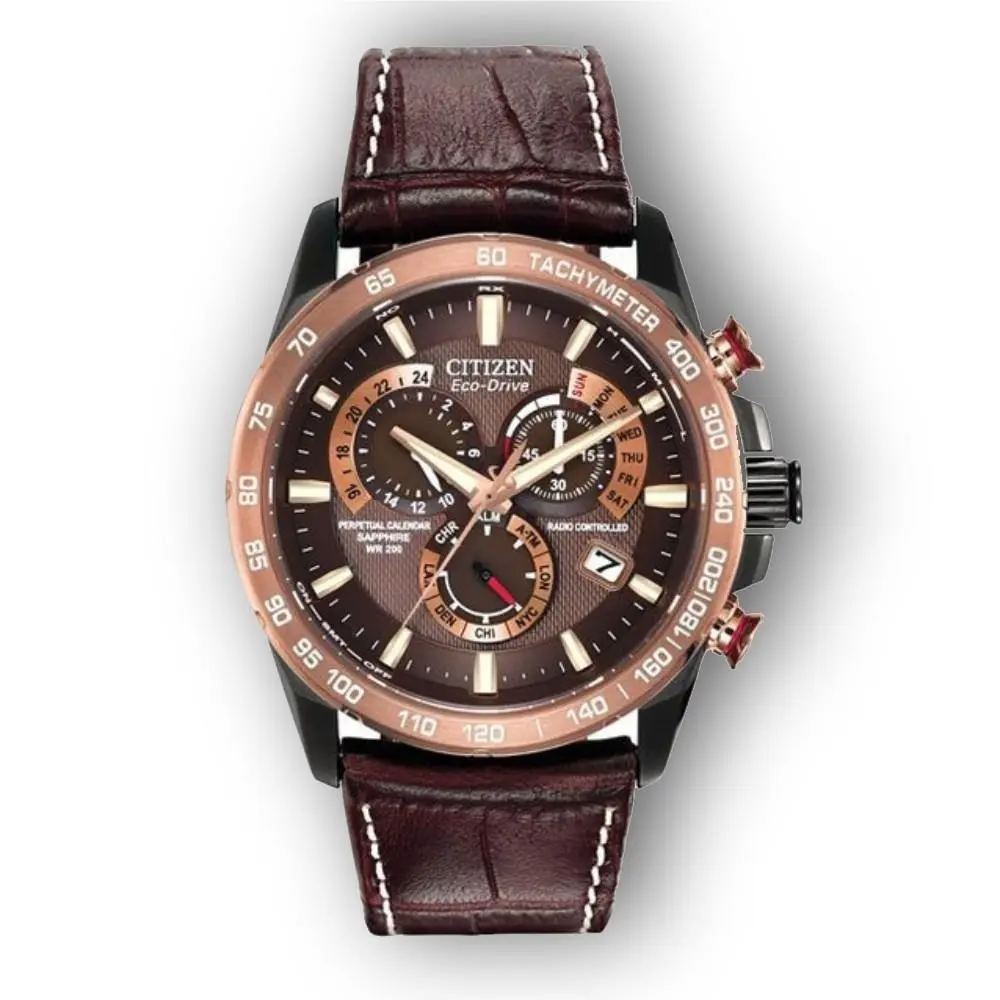 Eco-drive Perpetual Chrono A-t AT4006-06X Wrist Watch For Men by Citizen