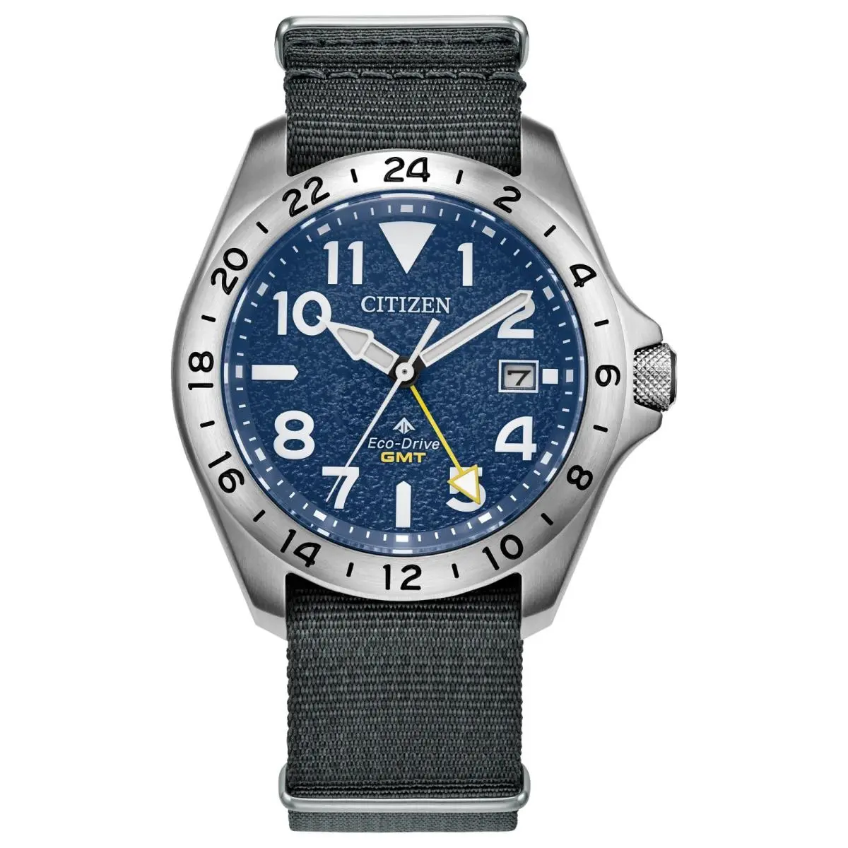 Promaster Land Gmt Navy Blue Dial Nylon Strap Men`s Watch BJ7150-09L by Citizen