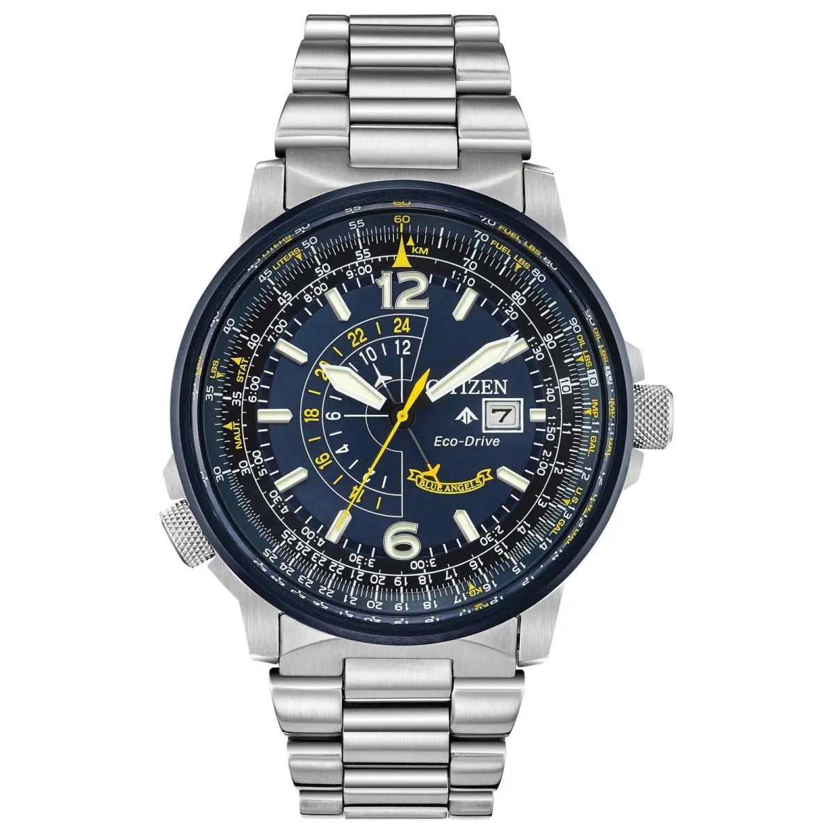 Eco-drive Promaster Nighthawk Blue Angels BJ7006-56L Steel Navy Watch by Citizen