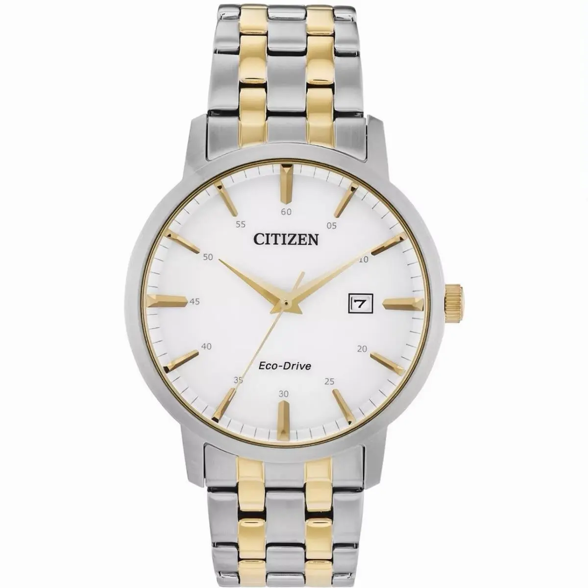 Citizen Corso Eco Drive Men’s Classic White Dial 40mm Two Tone Watch BM7464-52H