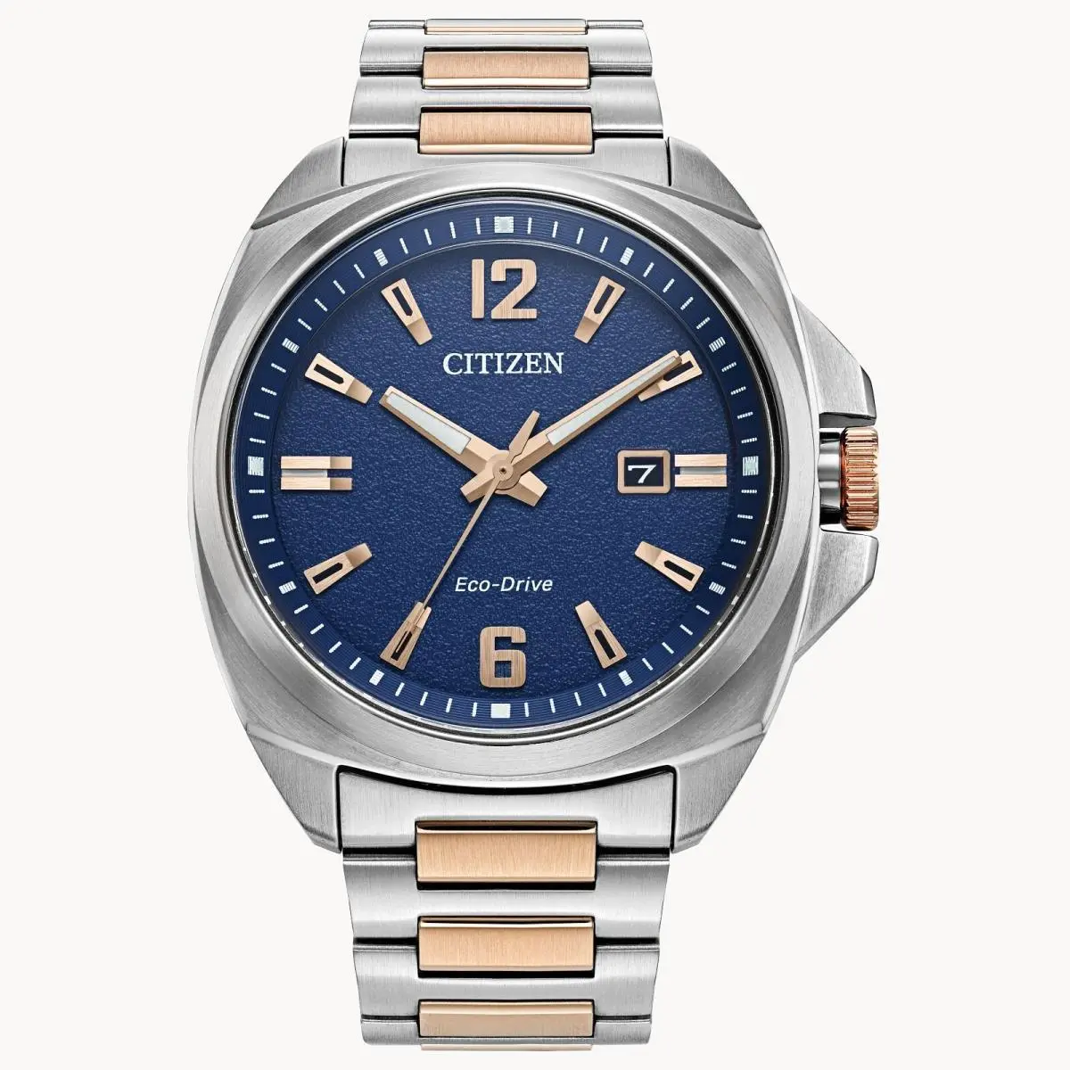 Men`s  Eco-drive® Sport Luxury Two-tone Watch with Blue Dial by Citizen