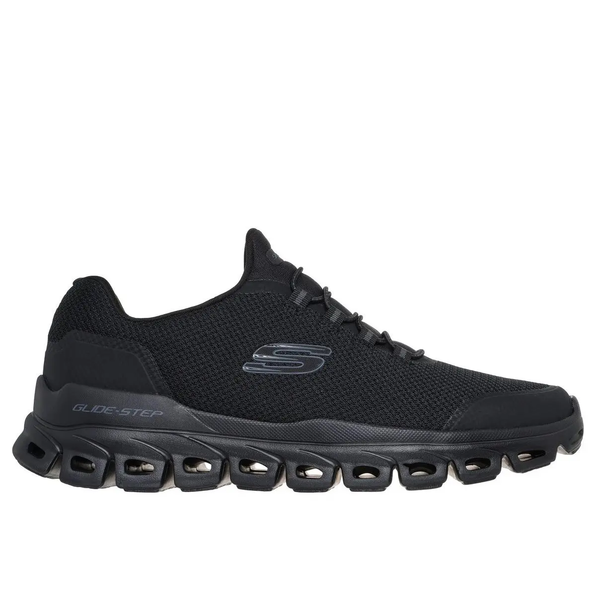 Skechers Men`s Glide-step Noltek Athletic Shoe Black/black - 233016-BBK Black