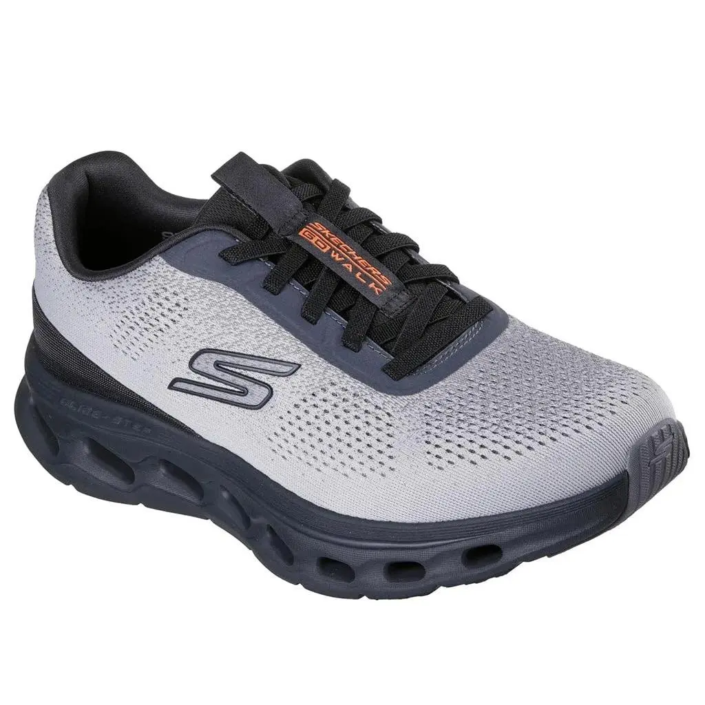 Men`s Go Walk Glide Step 2.0 Vic Sneaker Gray/black 8 grey black by Skechers