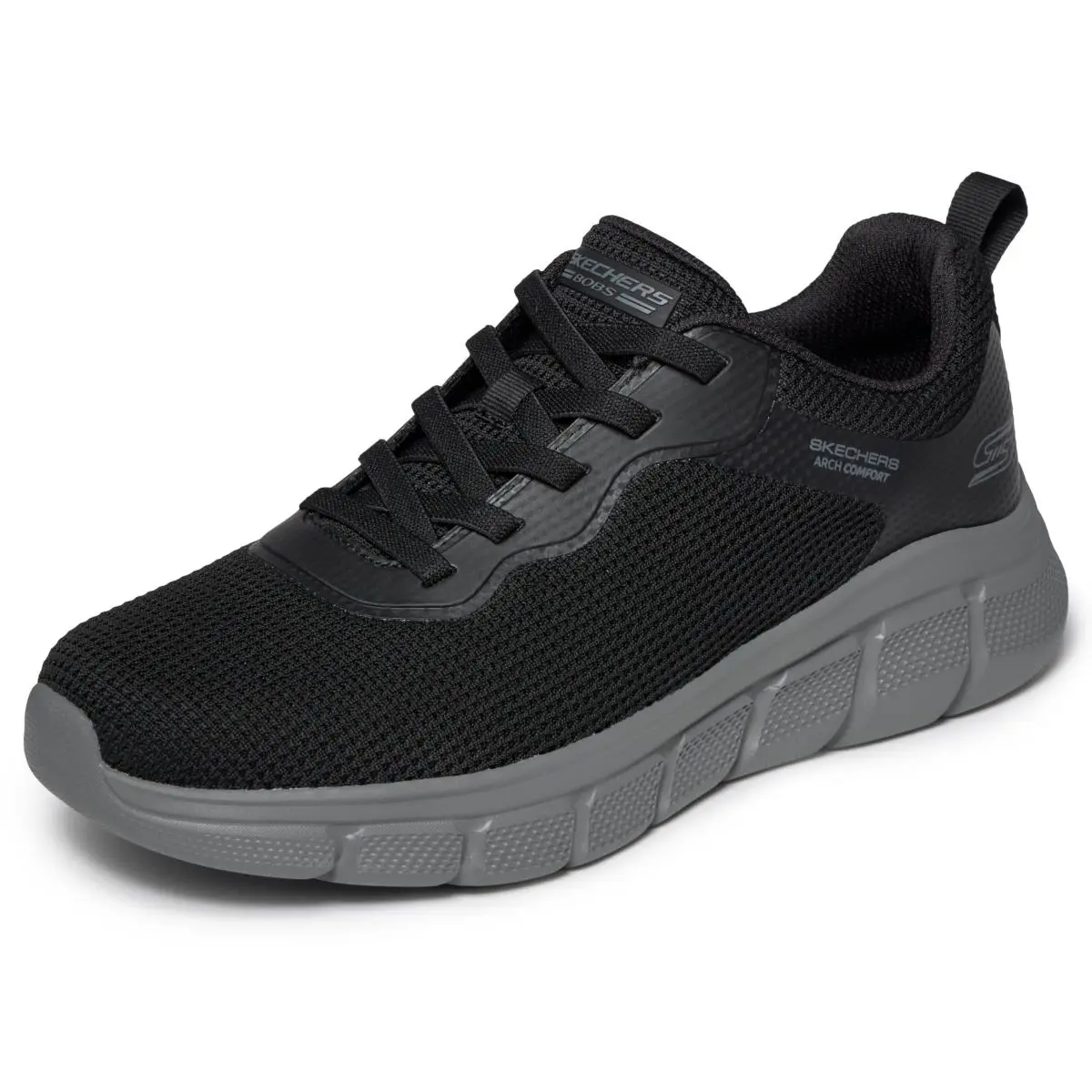 Skechers Bobs Men`s B Flex - Arch Comfort Edge Slip-on Dkgy 9 Dark/grey