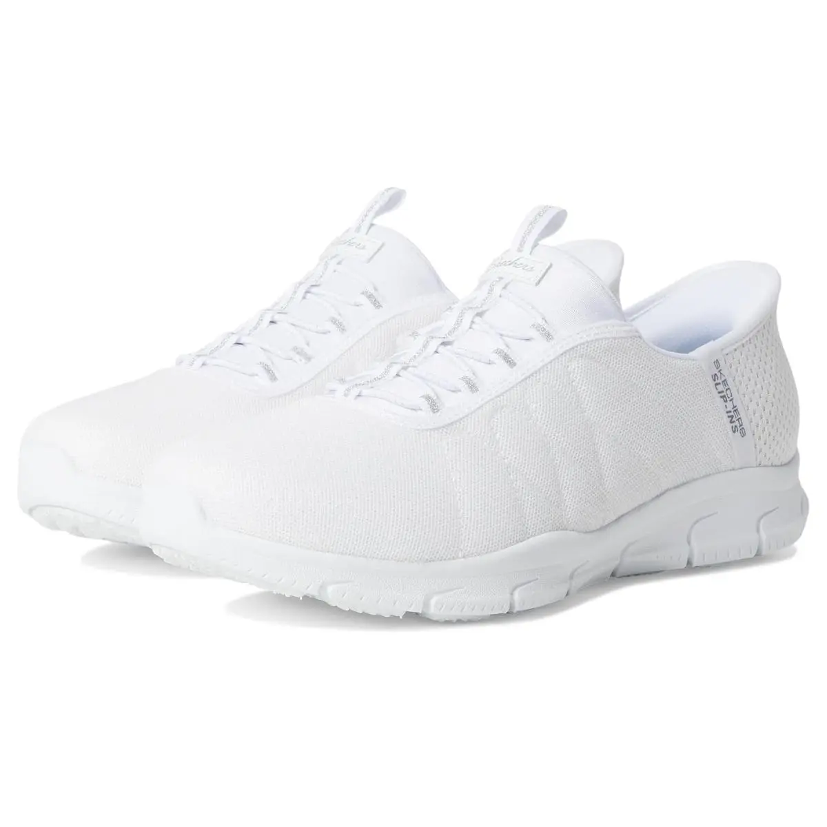 Woman`s Shoes  Brilliance - Night Shift Hands Free Slip-ins White by Skechers