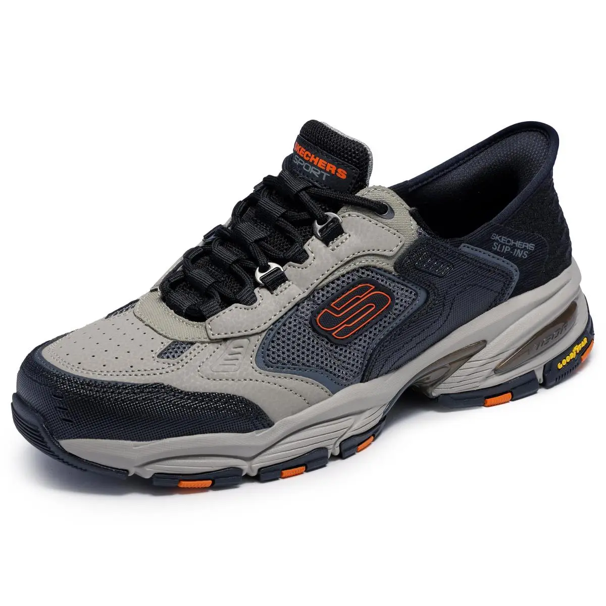 Men`s Slip-ins: Vigor 3.0 - Drafting Shoes Black/grey 10.5 Wide taupe black by Skechers