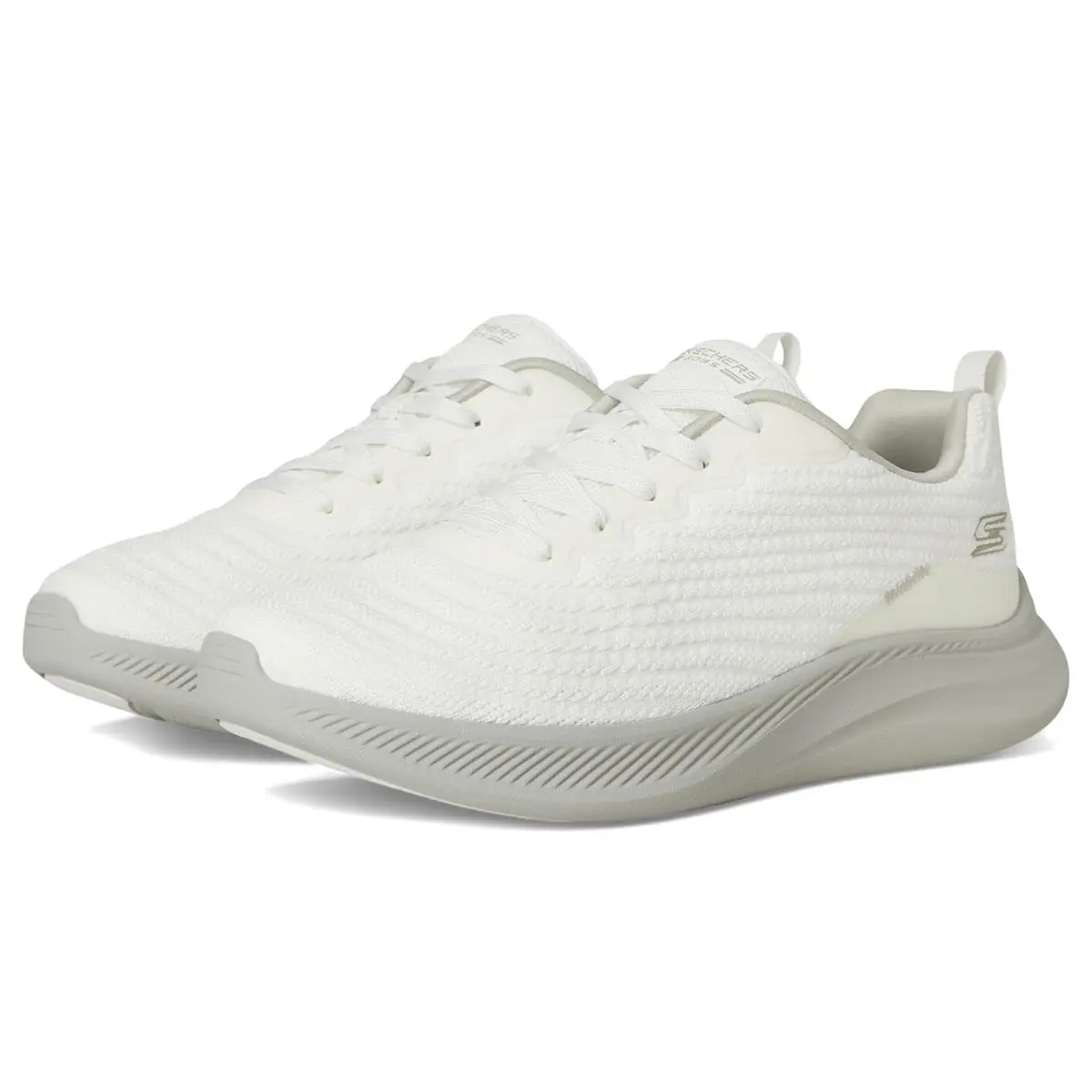 Woman`s Shoes Bobs From  Bobs Moda Flex - Mellow Dawn White by Skechers