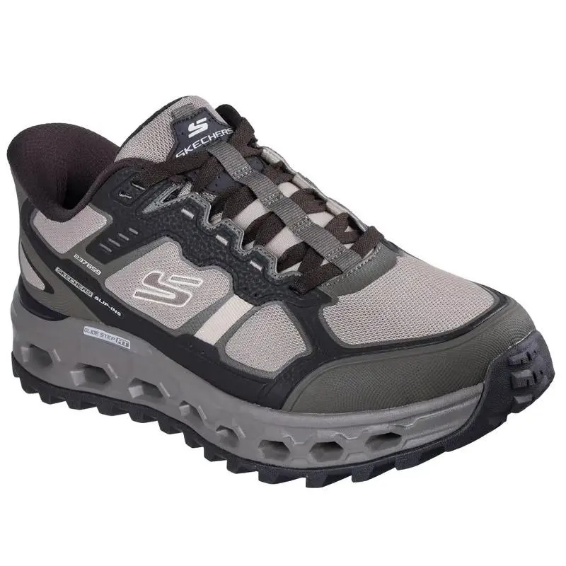 Men`s Skechers Glide-step AT All-terrain-lace Up 237659 Brown Taupe