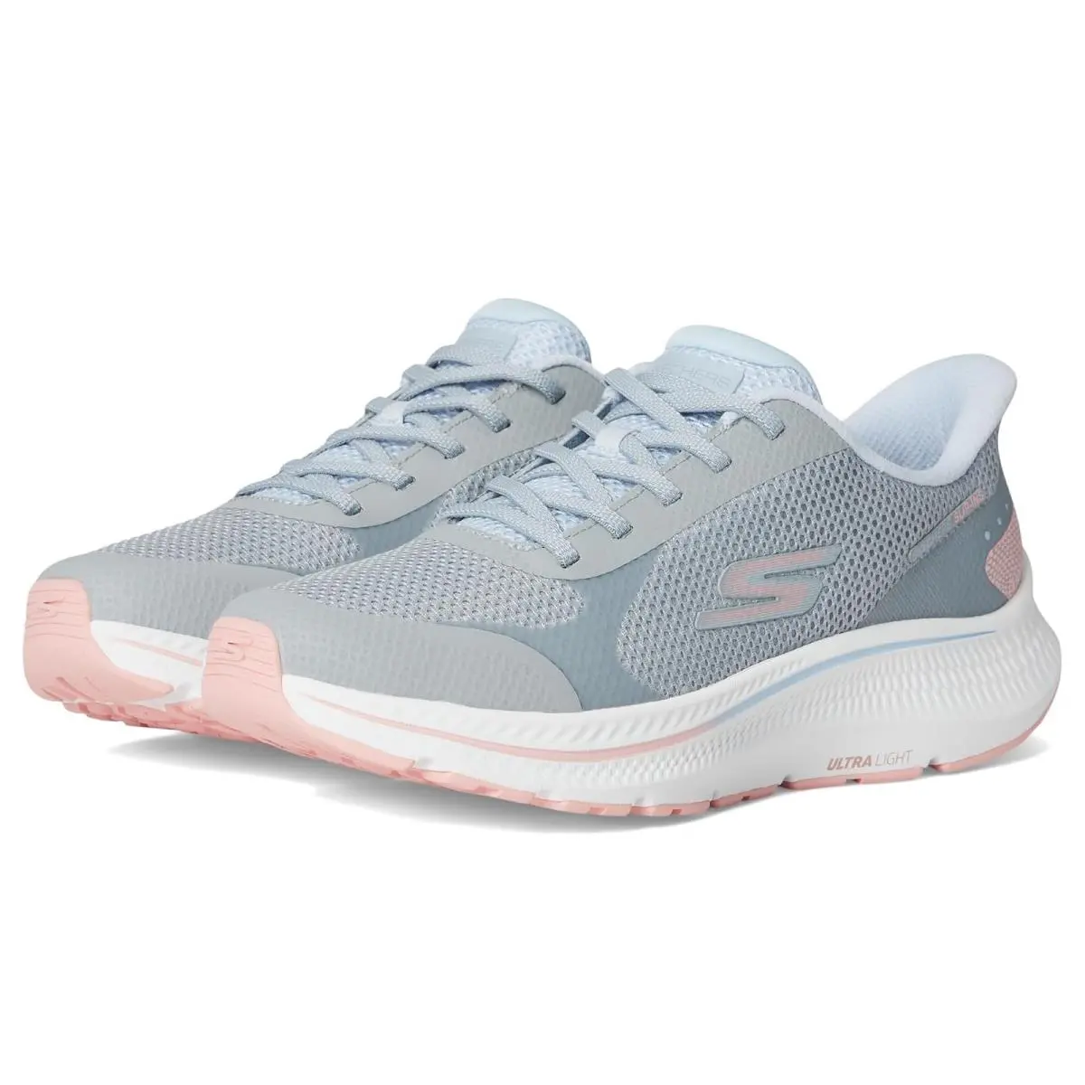 Woman`s Shoes  Go Run Consistent 2.0 Captiva Hands Free Slip-ins Gray/Light Blue by Skechers