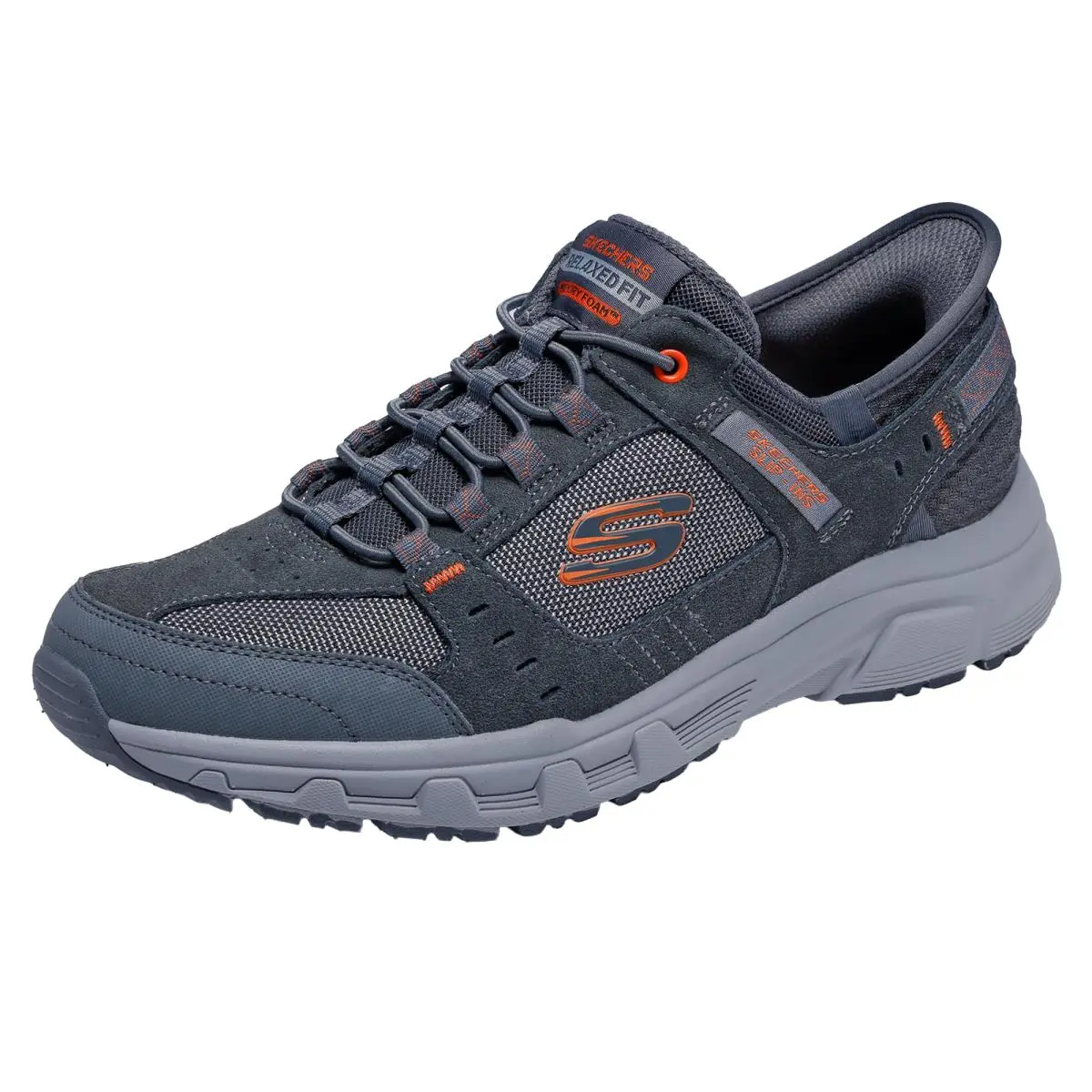 Men`s Oak Canyon Consistent Winne Hands Free gray orange by Skechers