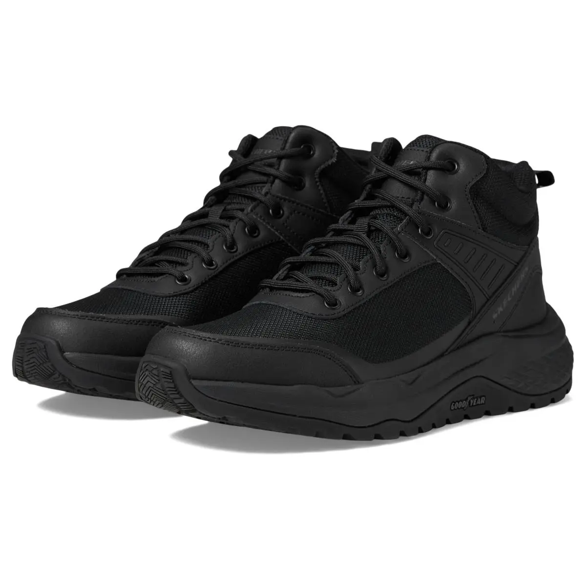 Skechers Work Men`s Street Treader-scorron Construction Shoe Black