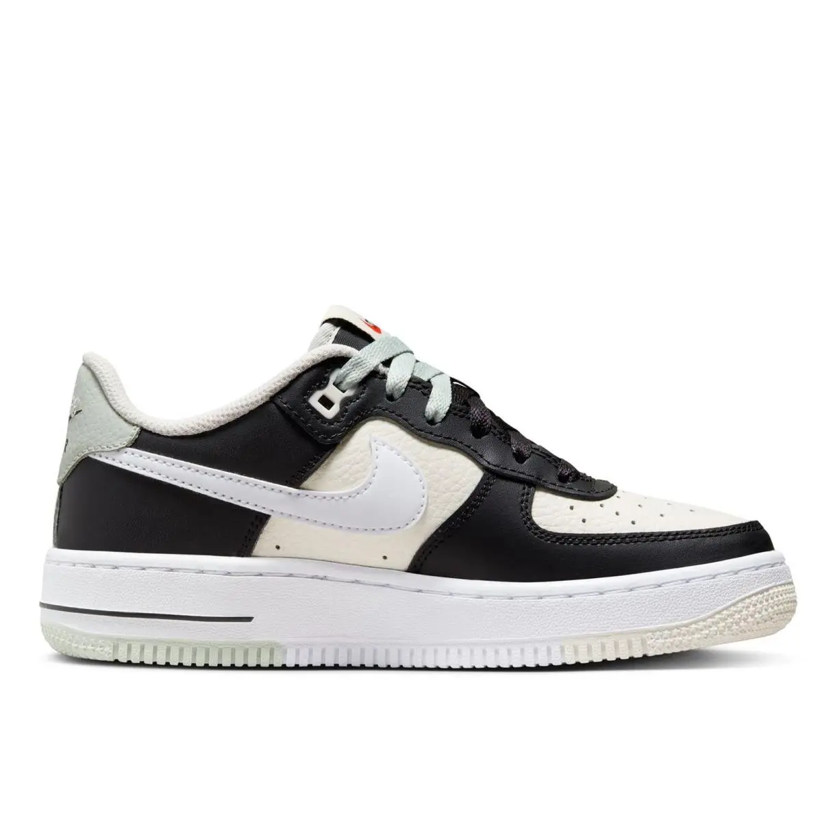 Big Kid`s  Air Force 1 LV8 1 Black/light Silver-phantom FB9035 002 by Nike