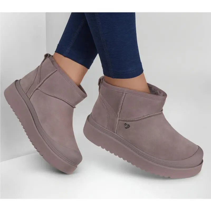 Women`s  Dakota-snug Stompers Bootie 114622 Color Quail by Skechers