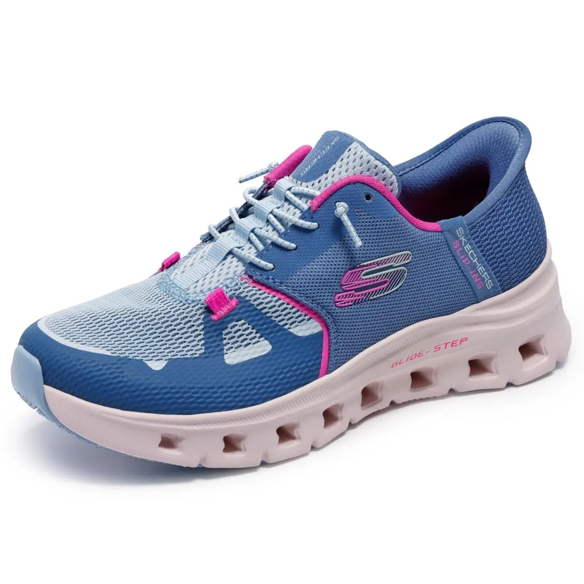 Women`s Work Glide Step Pro SR Edrura Hands Freee Bungee slate pink by Skechers