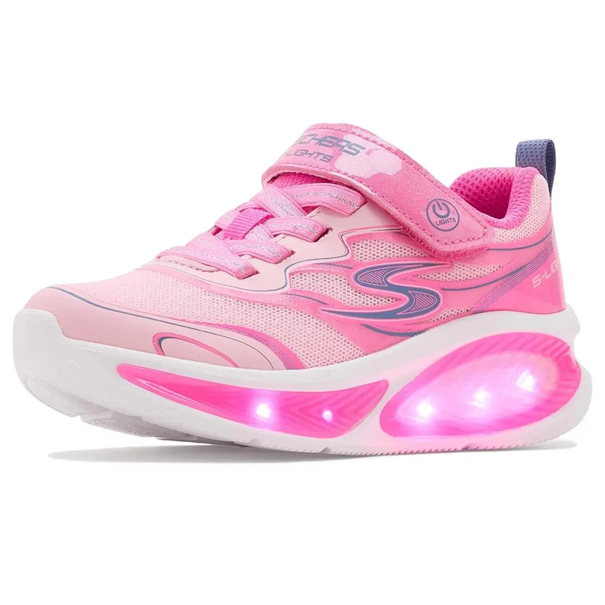 Girl`s Shoes  Kids Cosmic Glow 2.0 303737L Little Kid/big Kid Pink/Multi by Skechers