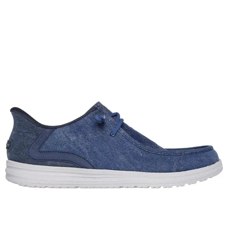 Skechers Mens Relaxed Fit Melson Coronado Slip-on Shoes - Denim