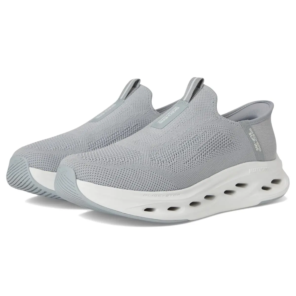 Man`s Shoes  Hands Free Slip-ins Max Cushioning Glide-step Sneaker Grey by Skechers
