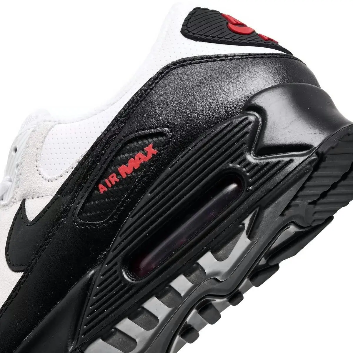 Nike shoes - Nike Air Max 90 - Air Max - White, Maufacturer: White/Black/University Red 12