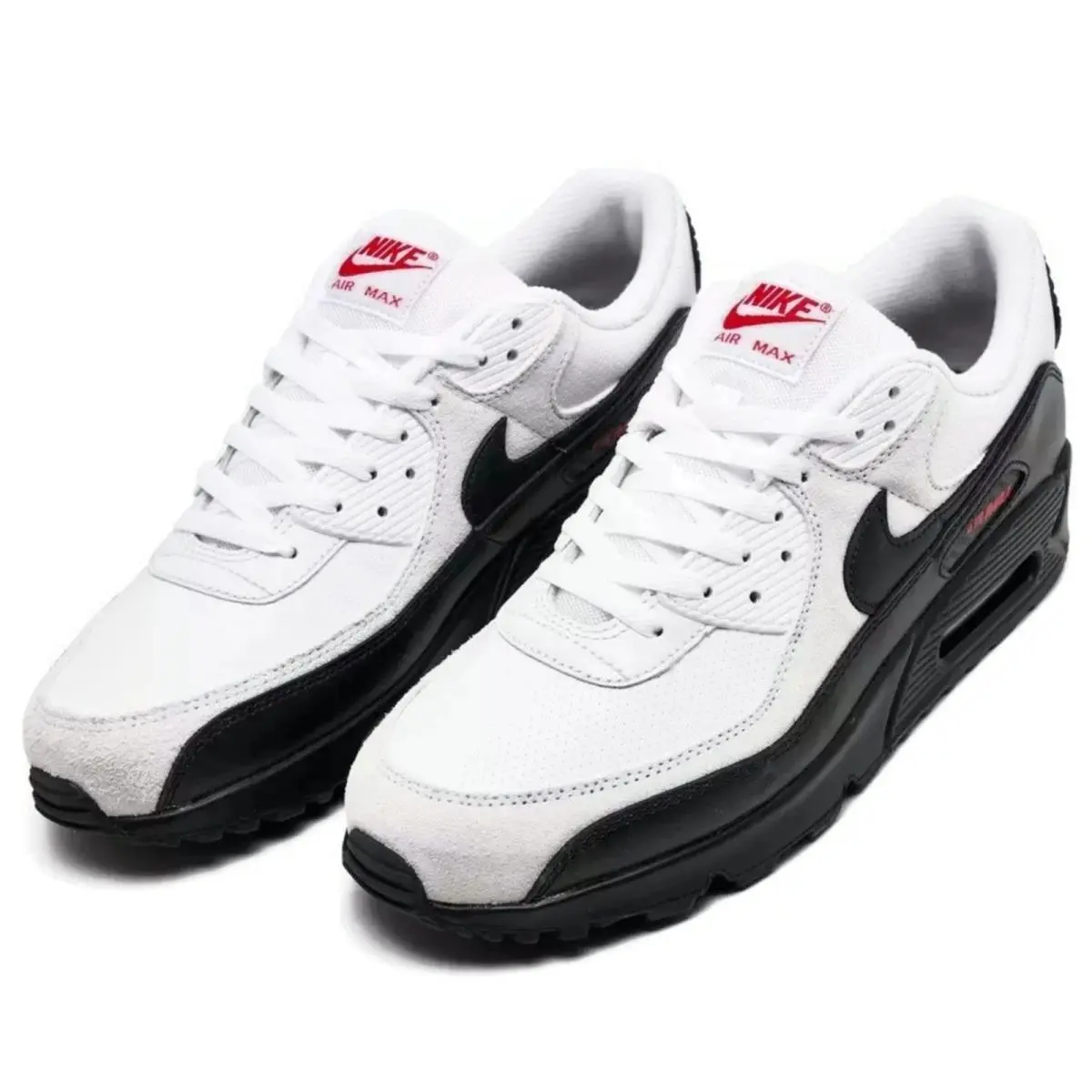 Nike shoes - Nike Air Max 90 - Air Max - White, Maufacturer: White/Black/University Red 9
