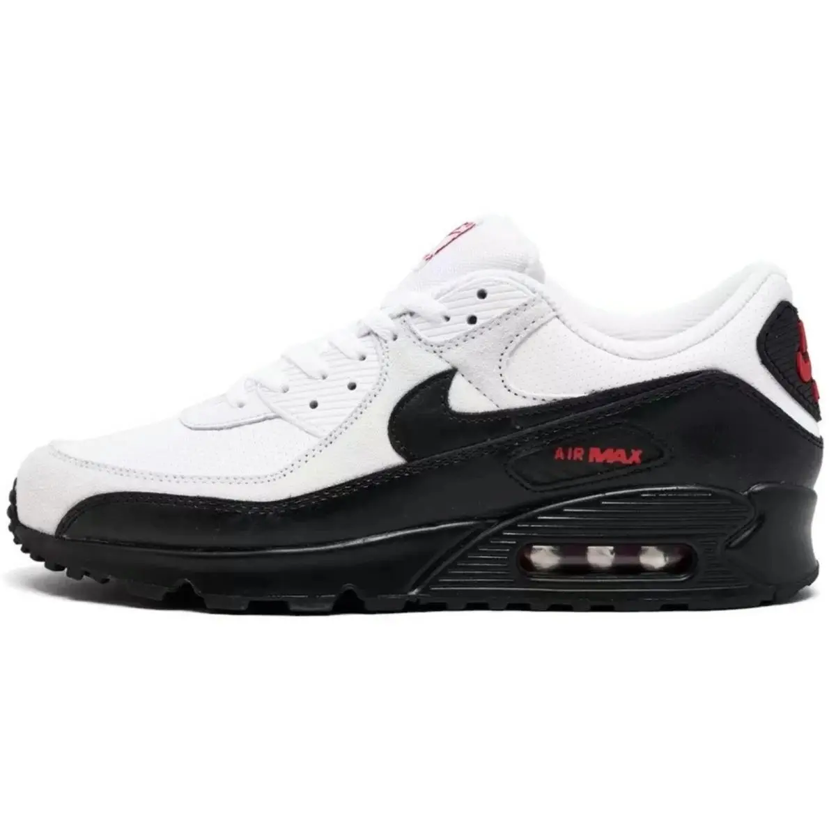 Nike shoes - Nike Air Max 90 - Air Max - White, Maufacturer: White/Black/University Red 28