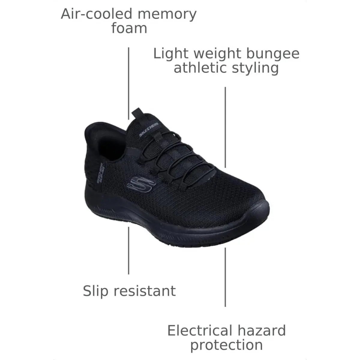 Skechers shoes - 108144 bkhp - bkhp - black 1