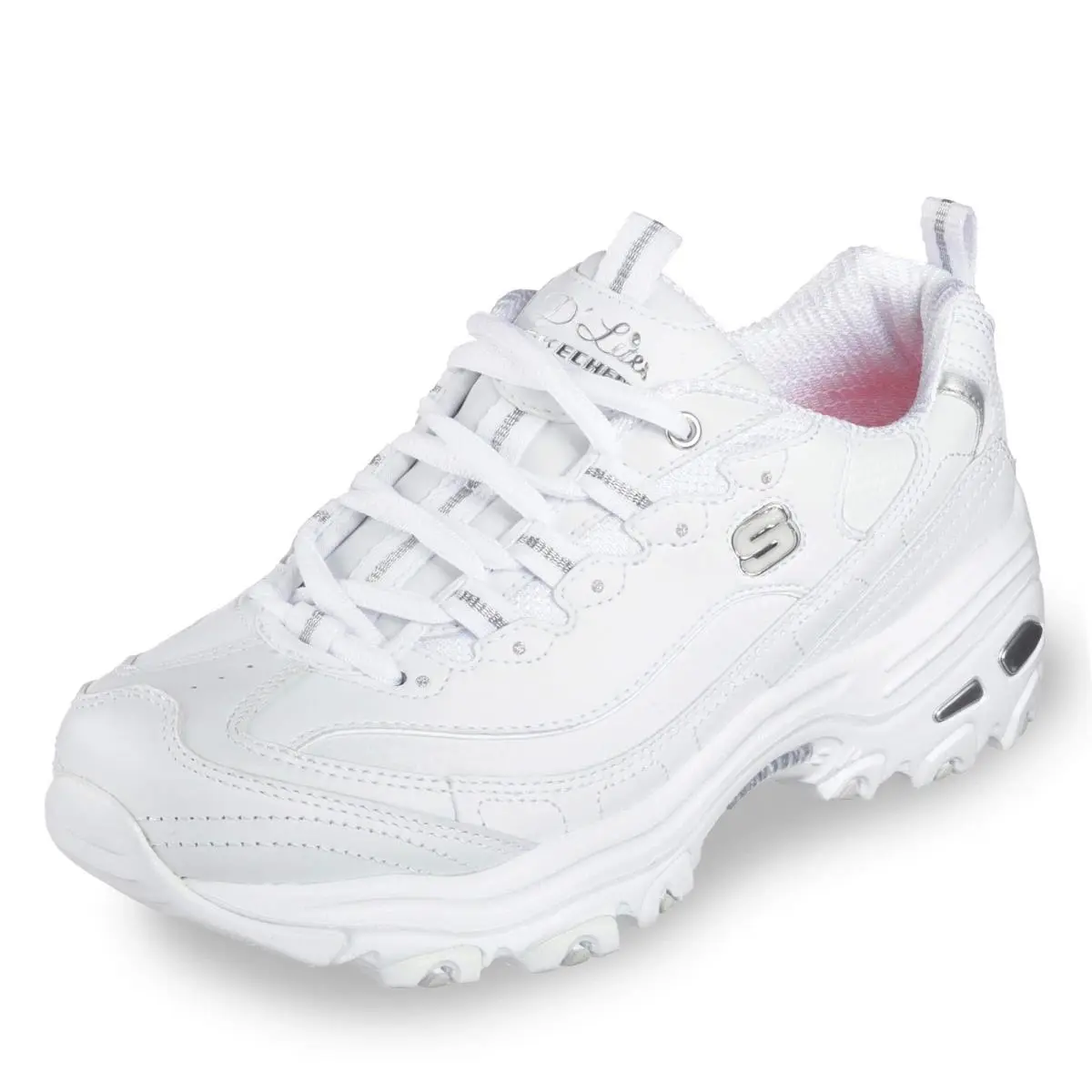 Women`s D`lites- Fresh Start Shoes Black/white 11 M white by Skechers