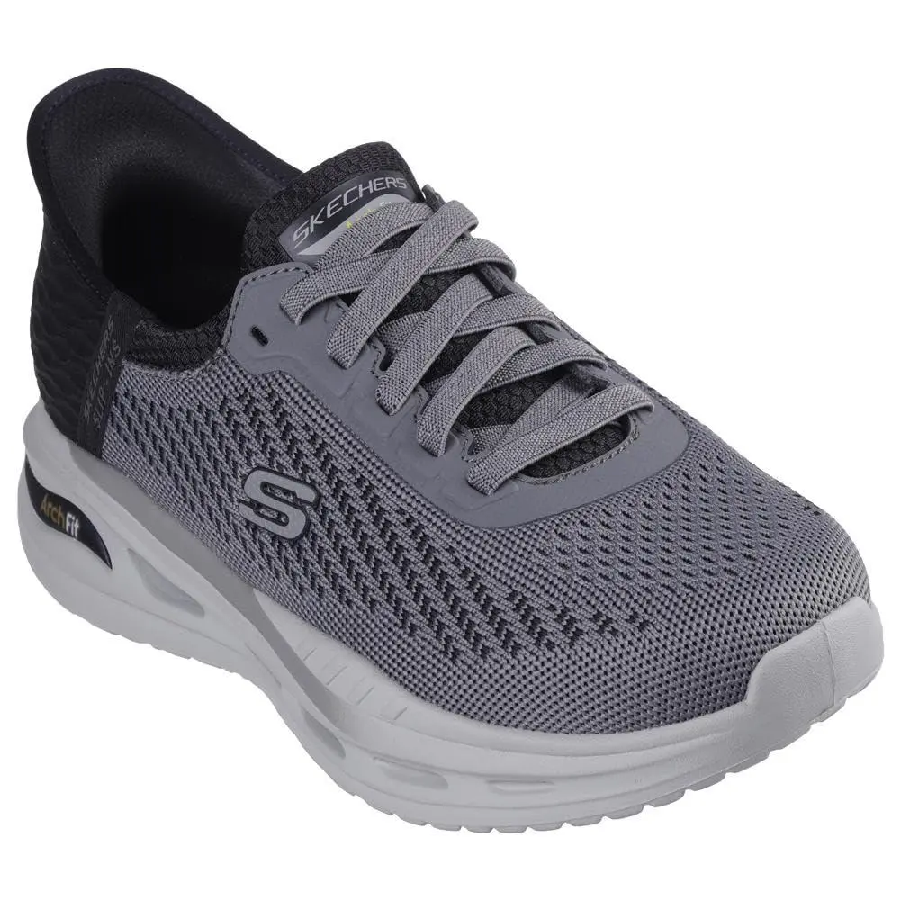 Arch Fit Orvan - Drex  Hands Free Slip-ins® Grey/black 9.5 Medium grey black by Skechers