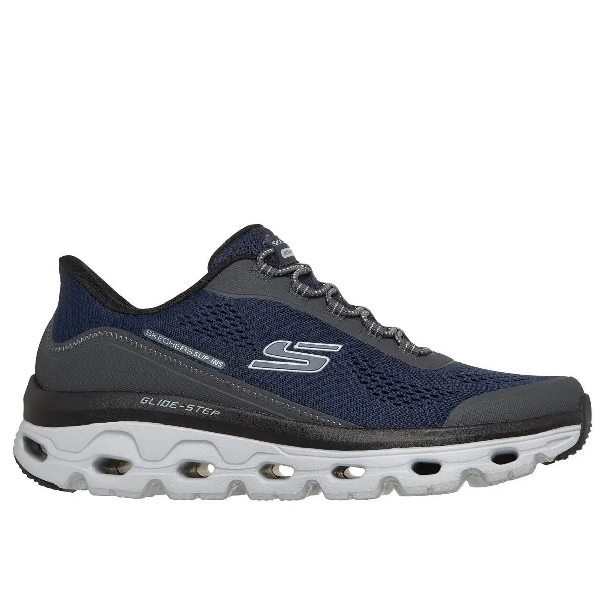 Skechers Men`s Slip-ins: Glide-step Sole - Glover Peak Hands Free Shoe Navy - 23 - Navy