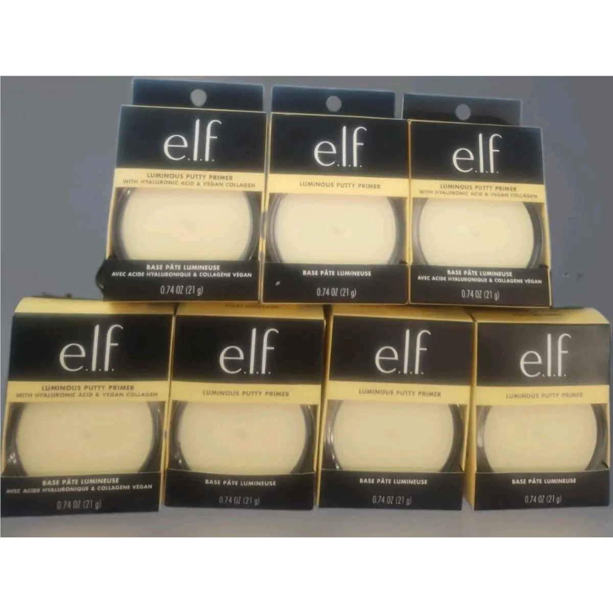 Lot of 7 E.l.f. Luminous Putty Primer Universal Glow 85910 - es 0.74oz by e.l.f. Cosmetics