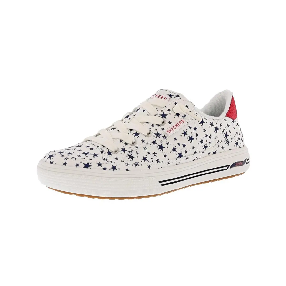 Skechers shoes - Arch Fit Arcade - Born Free - WHITE / NAVY / RED 5