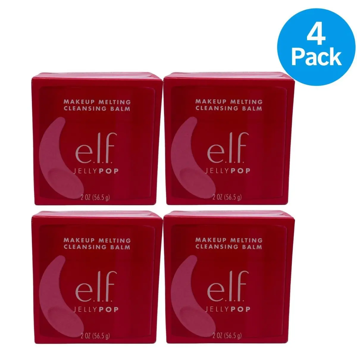 E.l.f. Jelly Pop Makeup Melting Cleansing Balm 2 oz 4 Pack by e.l.f. Cosmetics