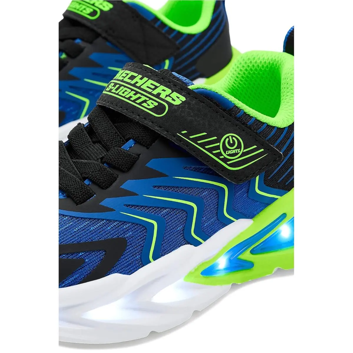 Skechers shoes - Black/Blue/Lime 4