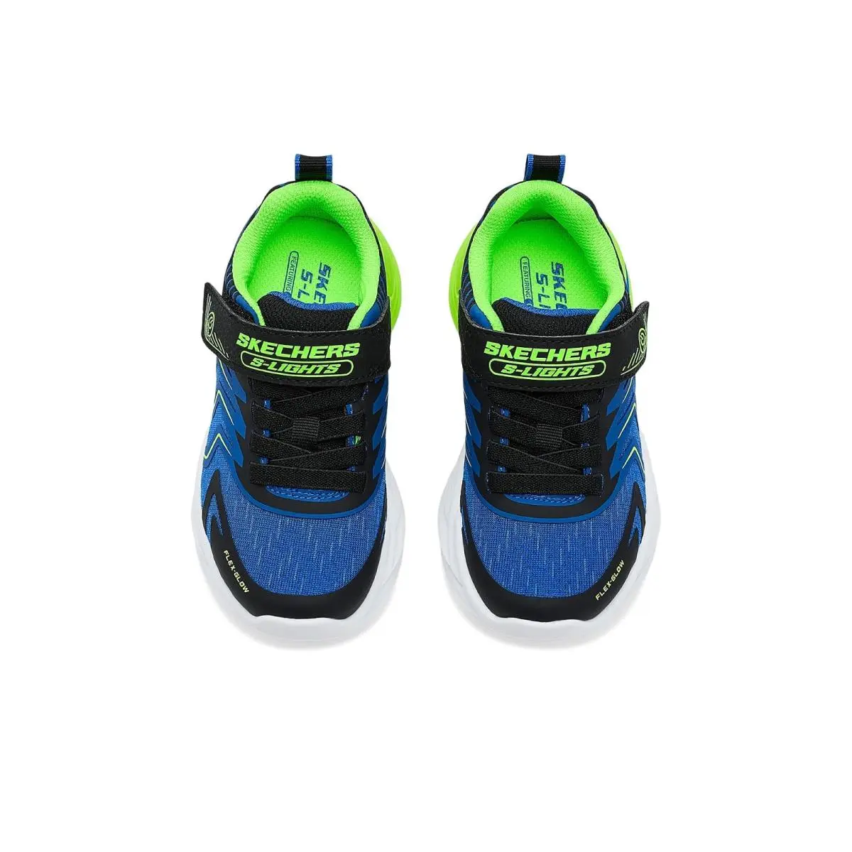 Skechers shoes - Black/Blue/Lime 7