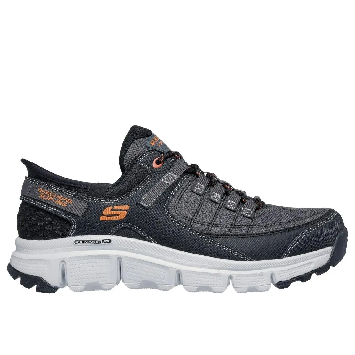 Skechers Men`s Slip-ins: Summits All-terrain Grey/orange - 237622-GYOR Grey/ora