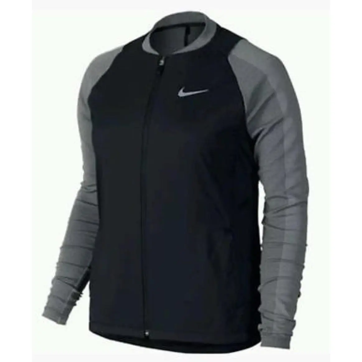 Golf Hyperadapt Aerolayer Black Grey L/s Full Zip Jacket Womens Sz XL by Nike