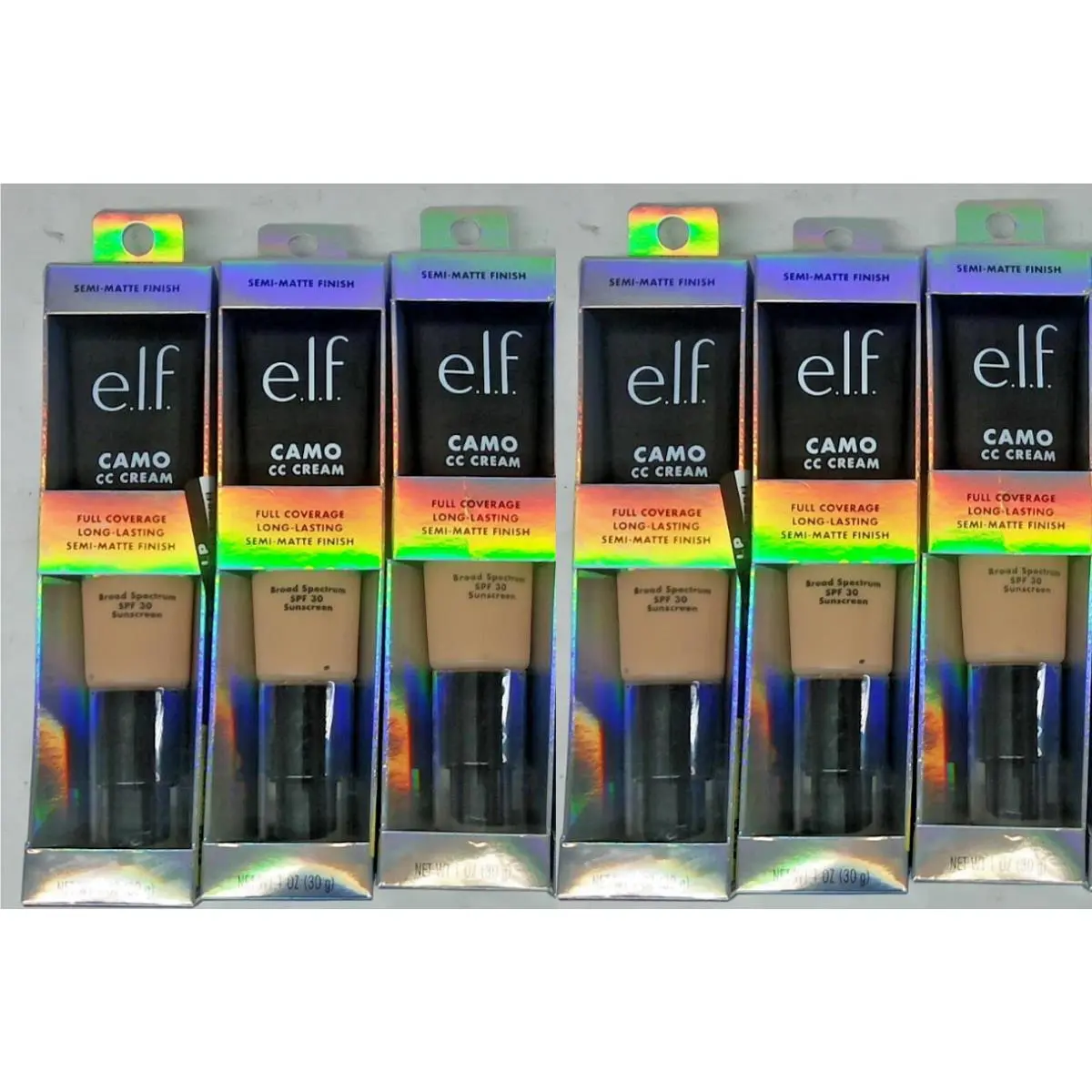 6x E.l.f. Camo CC Cream- Light 210 N by e.l.f. Cosmetics