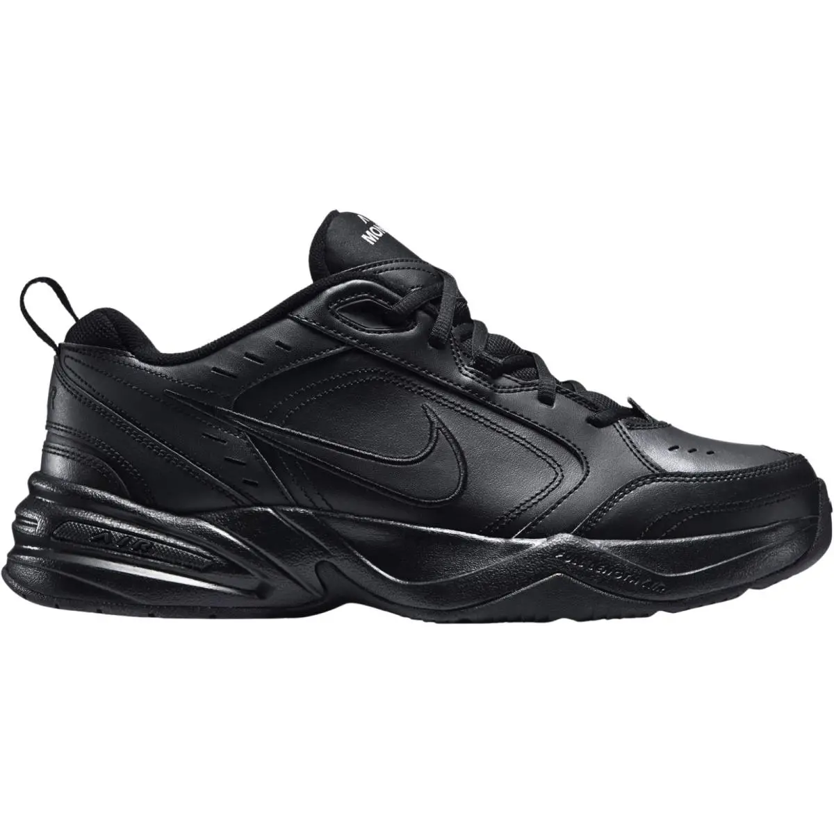Air Monarch IV Men Workout Shoe US Size 7-14 Colors Athletic Black/Black by Nike