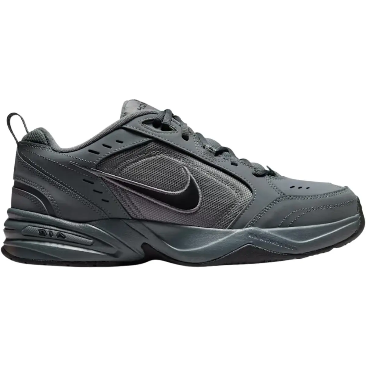 Air Monarch IV Men Workout Shoe US Size 7-14 Colors Athletic Dark Grey/Black by Nike
