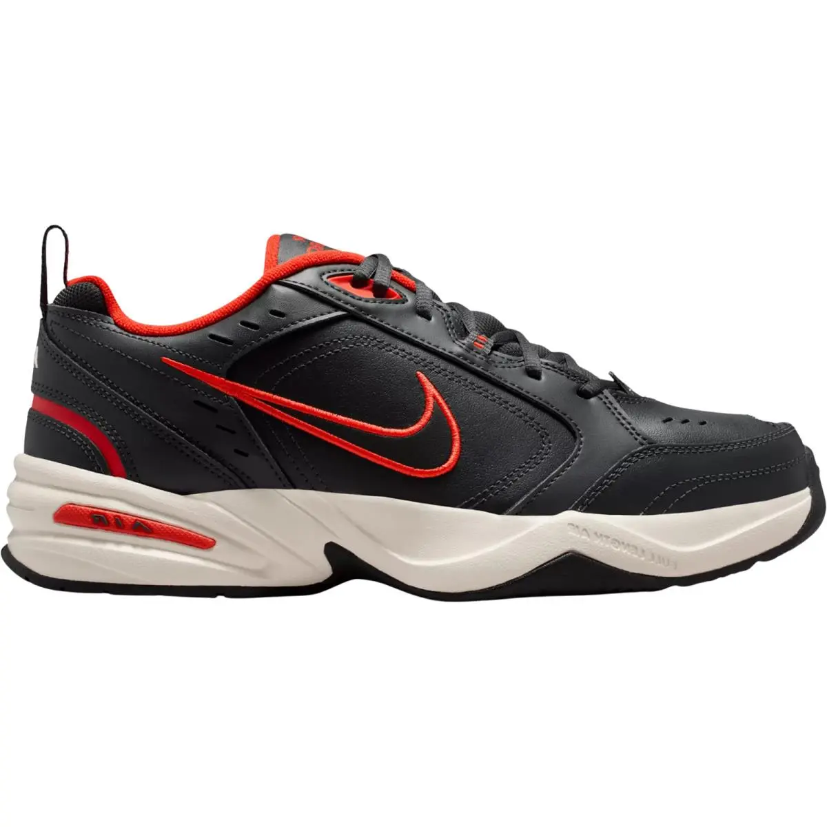 Air Monarch IV Men Workout Shoe US Size 7-14 Colors Athletic Dark Smoke Grey/Picante Red/Pale Ivory/Black by Nike