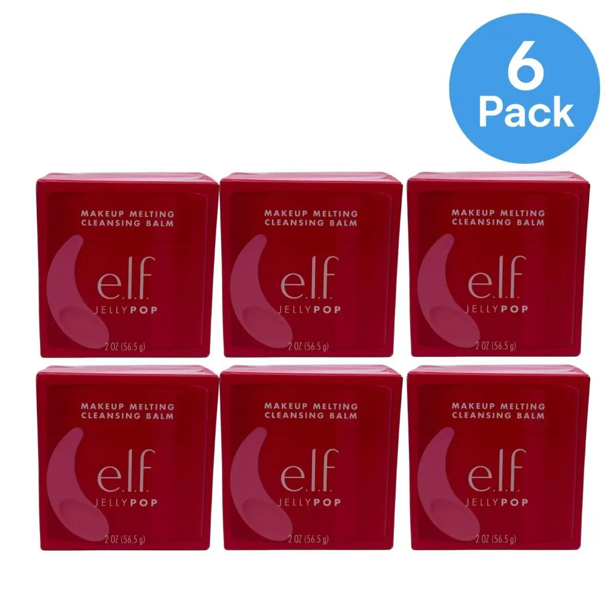 E.l.f. Jelly Pop Makeup Melting Cleansing Balm 2 oz 6 Pack by e.l.f. Cosmetics